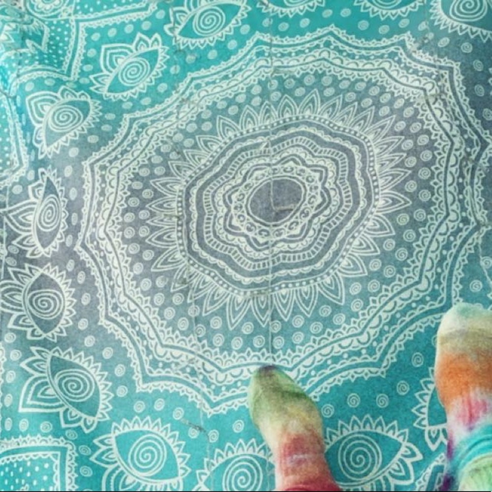 teal tapestry